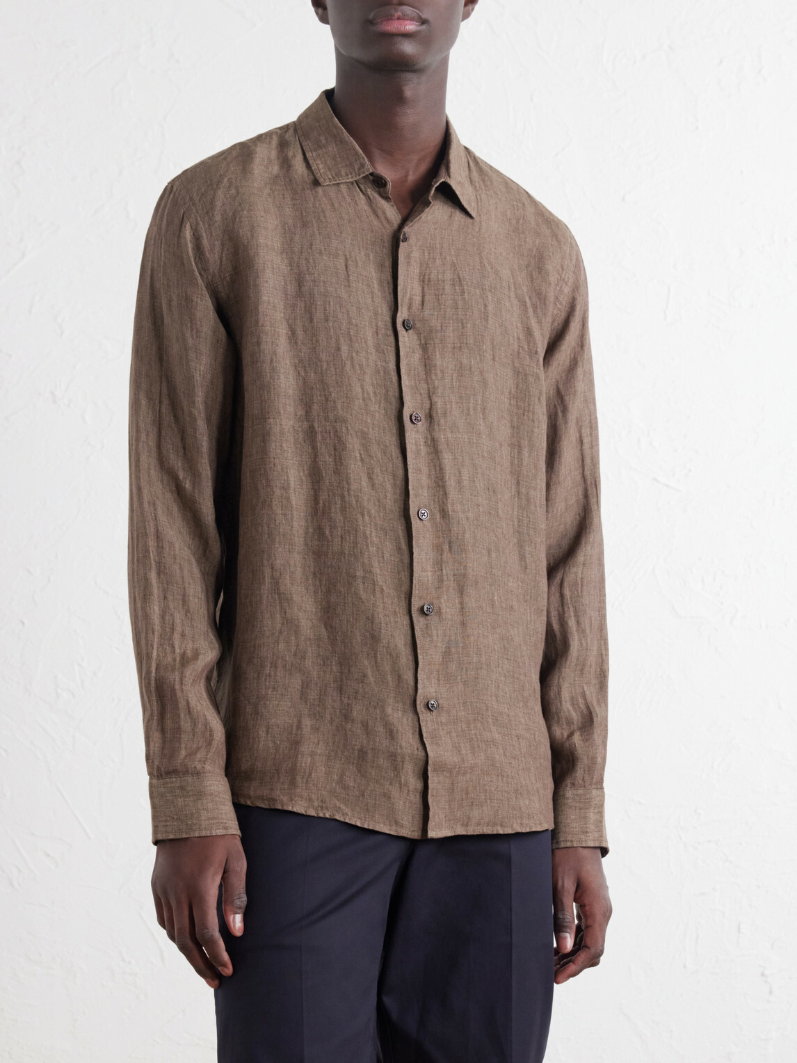 Orlebar Brown - Giles Linen Shirt - Brown