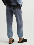 NOMA t.d. - Twist Hand-Dyed Cotton-Fleece Sweatpants - Gray