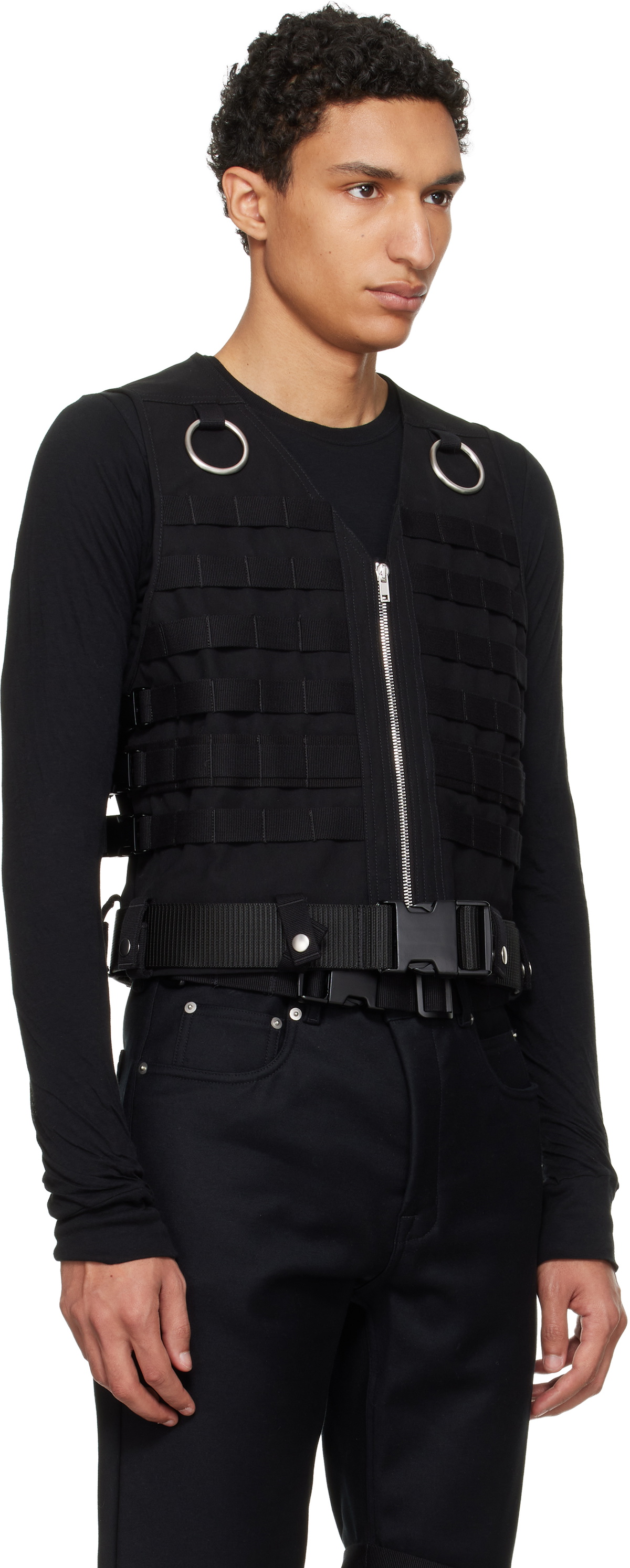 Rick Owens Black Temple Supply Vest