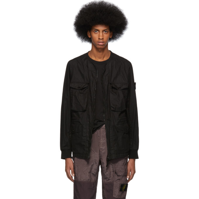 Photo: Stone Island Black Ghost 50 Fili Resinata Jacket