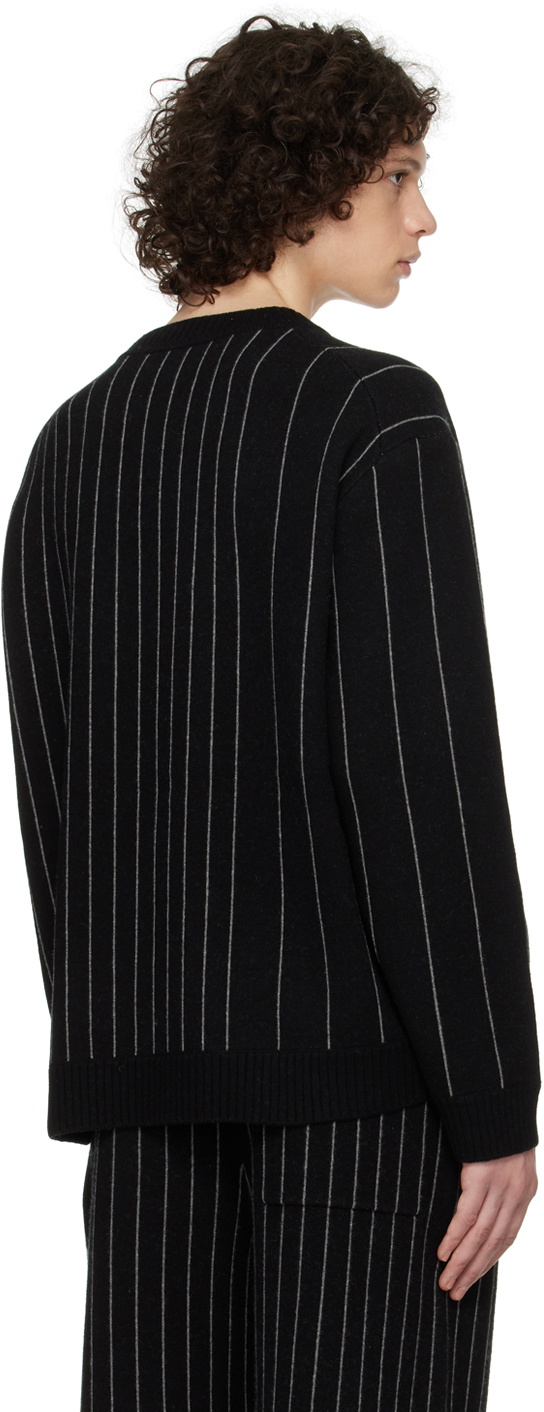 Joseph Black Pinstripe Sweater
