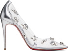 Christian Louboutin Silver Degraqueen 100 Heels