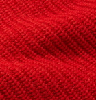 Albam - Ribbed Wool Mock-Neck Sweater - Men - Red