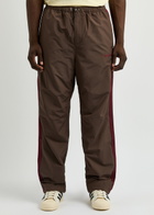 Adidas X Wales Bonner Striped Straight-leg Shell Track Pants Brown