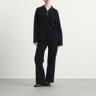 Auralee Women's Pile Trousers in Navy