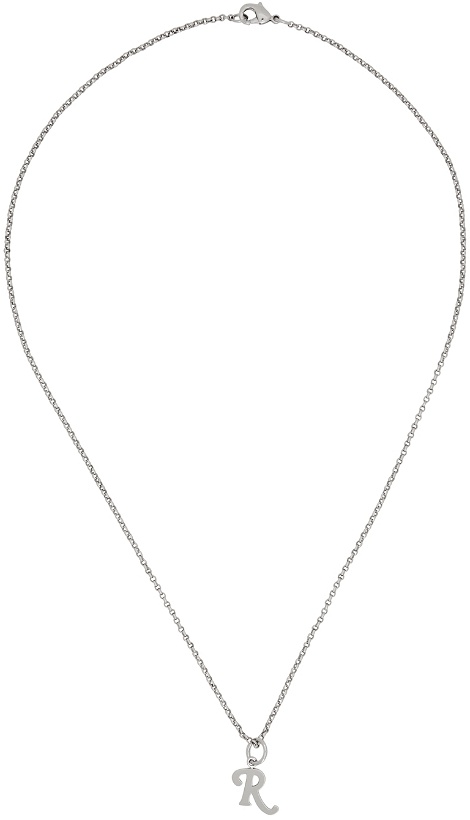 Photo: Raf Simons Silver Simple 'R' Necklace