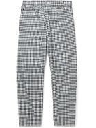 Barena - Bioto Straight-Leg Gingham Cotton-Blend Seersucker Trousers - Blue