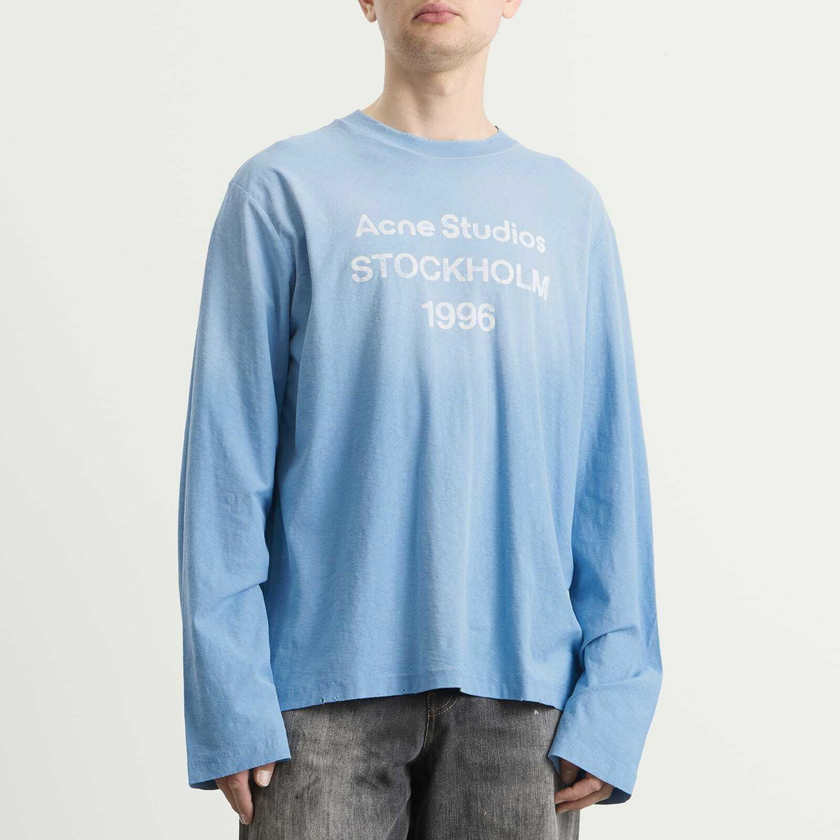 Acne Studios Men's Edden 1996 Long Sleeve T-Shirt in Cornflower