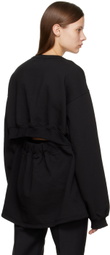Birrot Black Open Sweatshirt