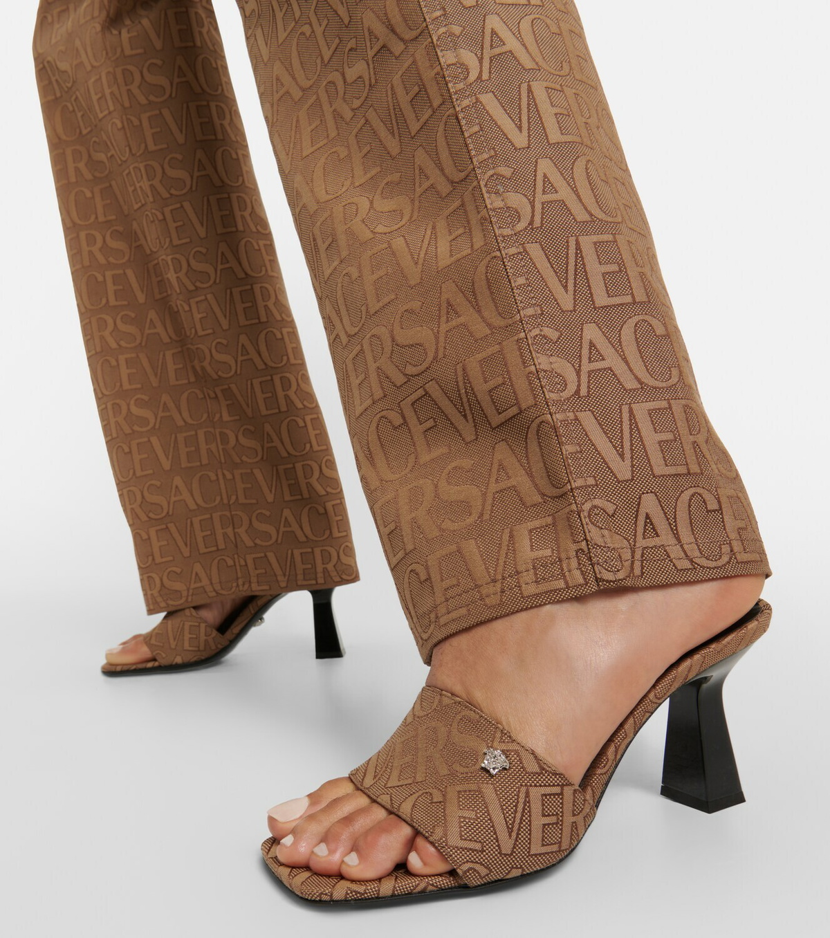 VERSACE♪セール♪MULE Versace Patent Calf Leather Mules 85mm | Shopbop