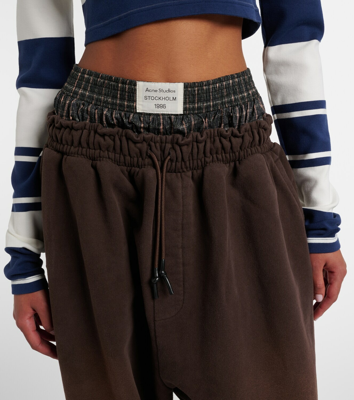 Acne Studios Layered cotton sweatpants