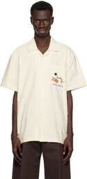 Palmes Off-White Garden Short Sleeved Shirt