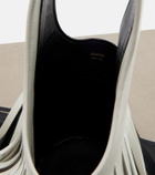 Khaite Livia Small fringed leather tote bag