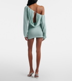 Aya Muse Sola asymmetric draped minidress