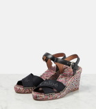 Chloé Piia leather espadrille wedges