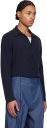 LE17SEPTEMBRE Navy Textured Button Down Shirt