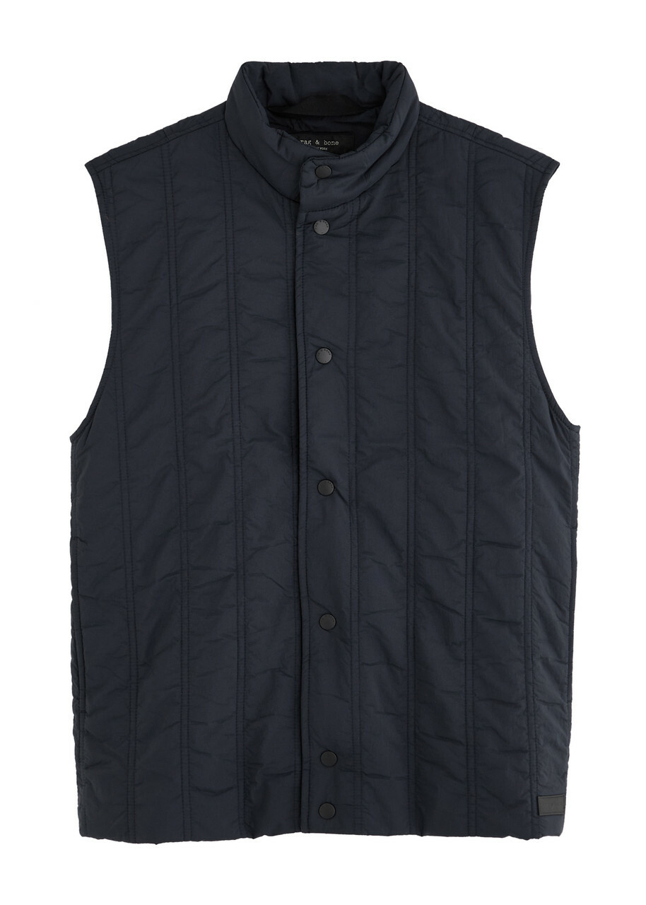Rag & Bone Maxwell Shell Gilet Navy
