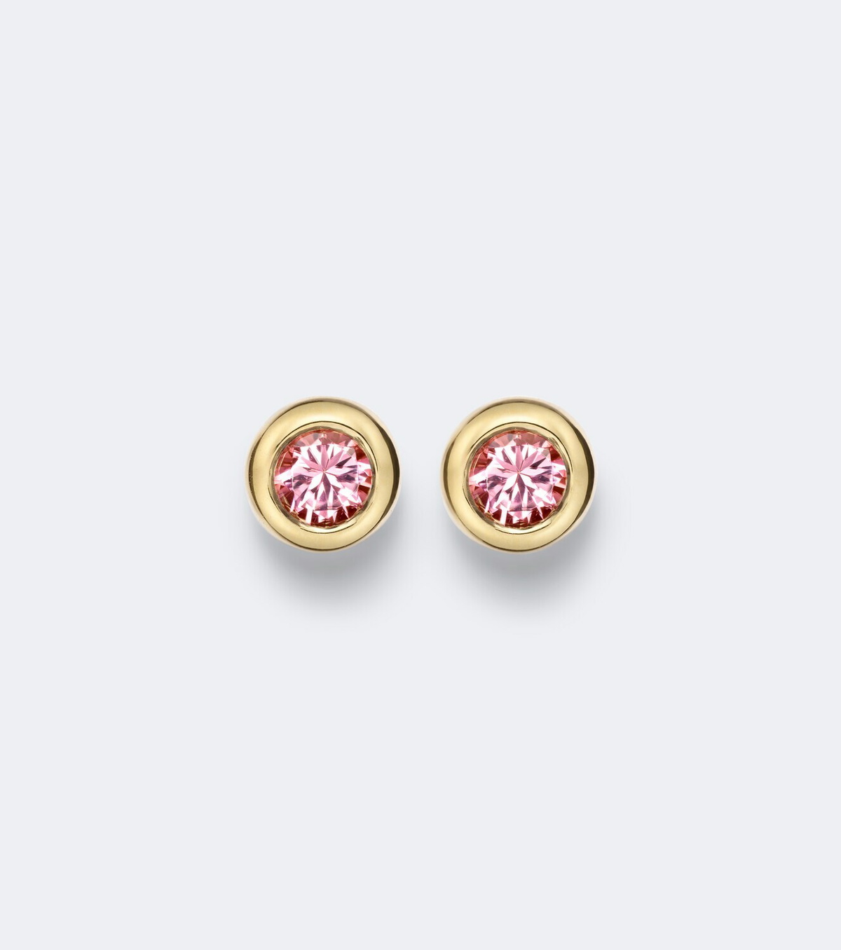 David Yurman Pavé 18kt gold earrings with tourmalines