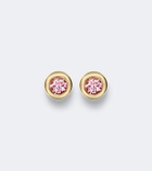 David Yurman Pavé 18kt gold earrings with tourmalines