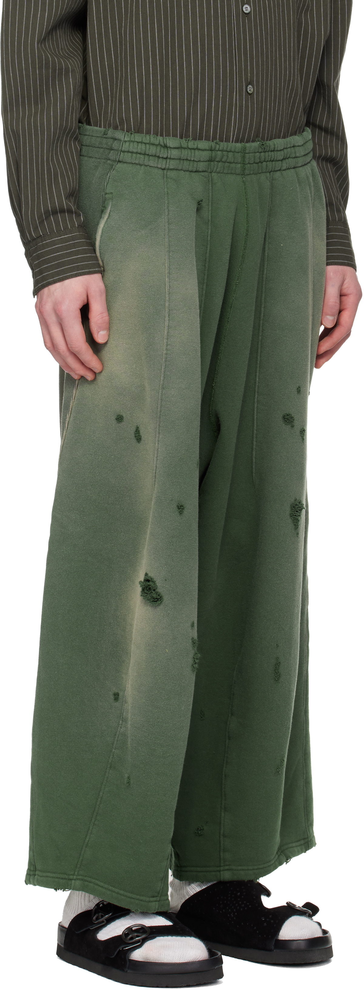 NEEDLES Green Darts H.D. Sweatpants