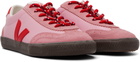 VEJA Pink Volley Leather Sneakers