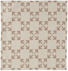 Off-White Beige Arrow Pattern Napkin Set