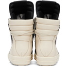 Rick Owens Black & Off-White Tower Geobasket Sneakers