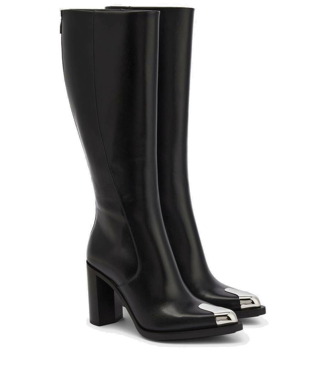 ALEXANDER MCQUEEN leather boots main image 1