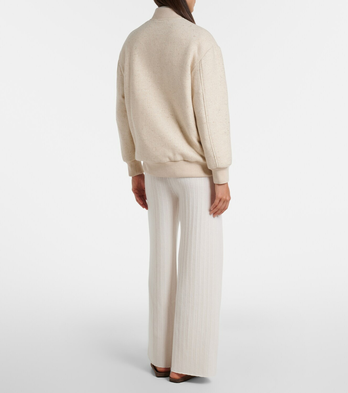 Eleventy Wool and cashmere straight pants
