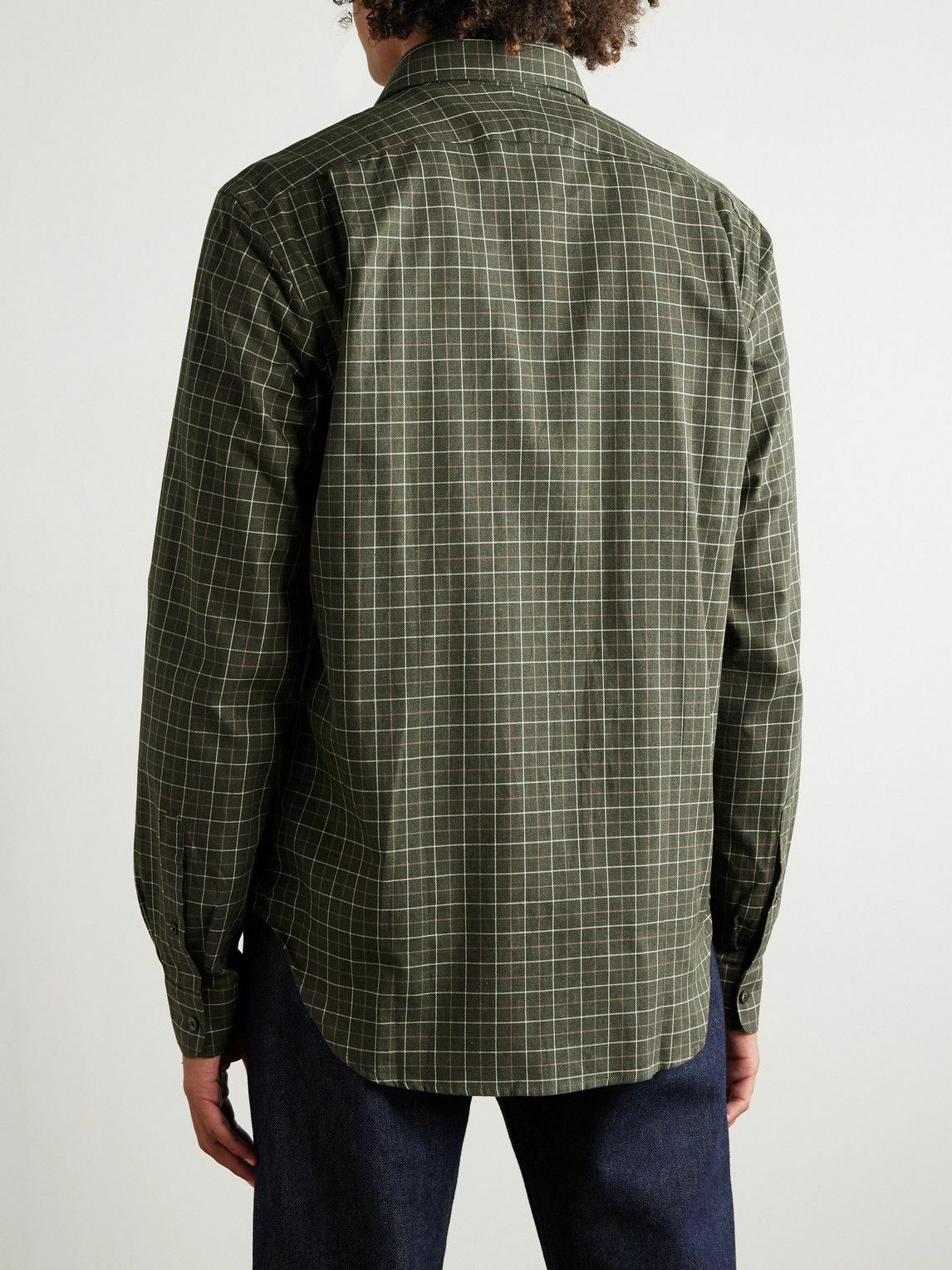 Purdey - Checked Cotton Shirt - Green