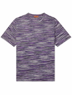 Missoni - Space-Dyed Cotton-Jersey T-Shirt - Purple