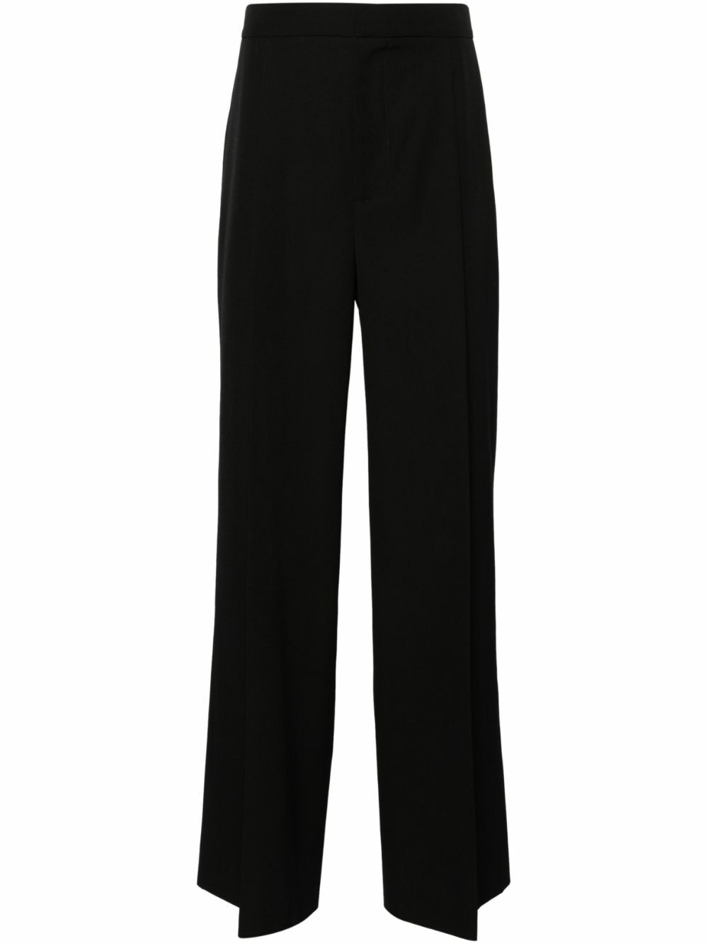 MLGA Black Wide-Leg Wool Trousers