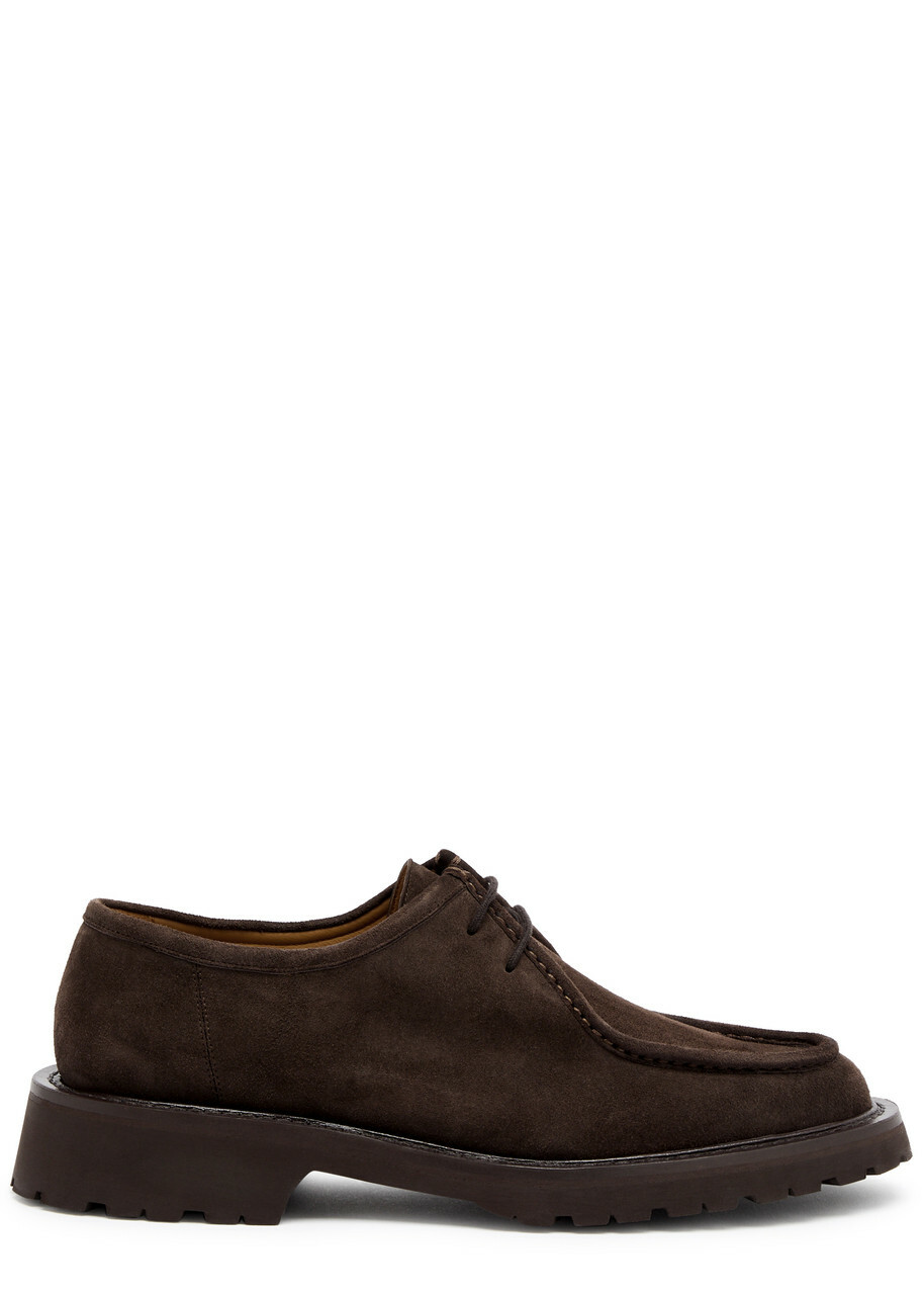Legres Suede Derby Shoes Brown