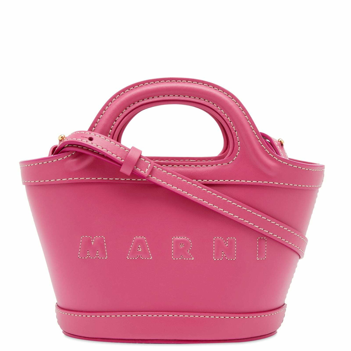 Marni Women's Tropicalia Micro Leather Bag in Light Orchid Marni