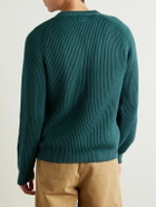 Noah - Shaker Ribbed Organic Cotton Sweater - Green