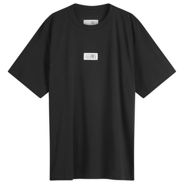Photo: MM6 Maison Margiela Men's Number Label T-Shirt in Black