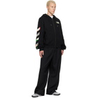 Off-White Black Industrial Arrow Regular Zip Hoodie