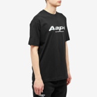 Men's AAPE Laser Foil Back Print Moon Face T-Shirt in Black