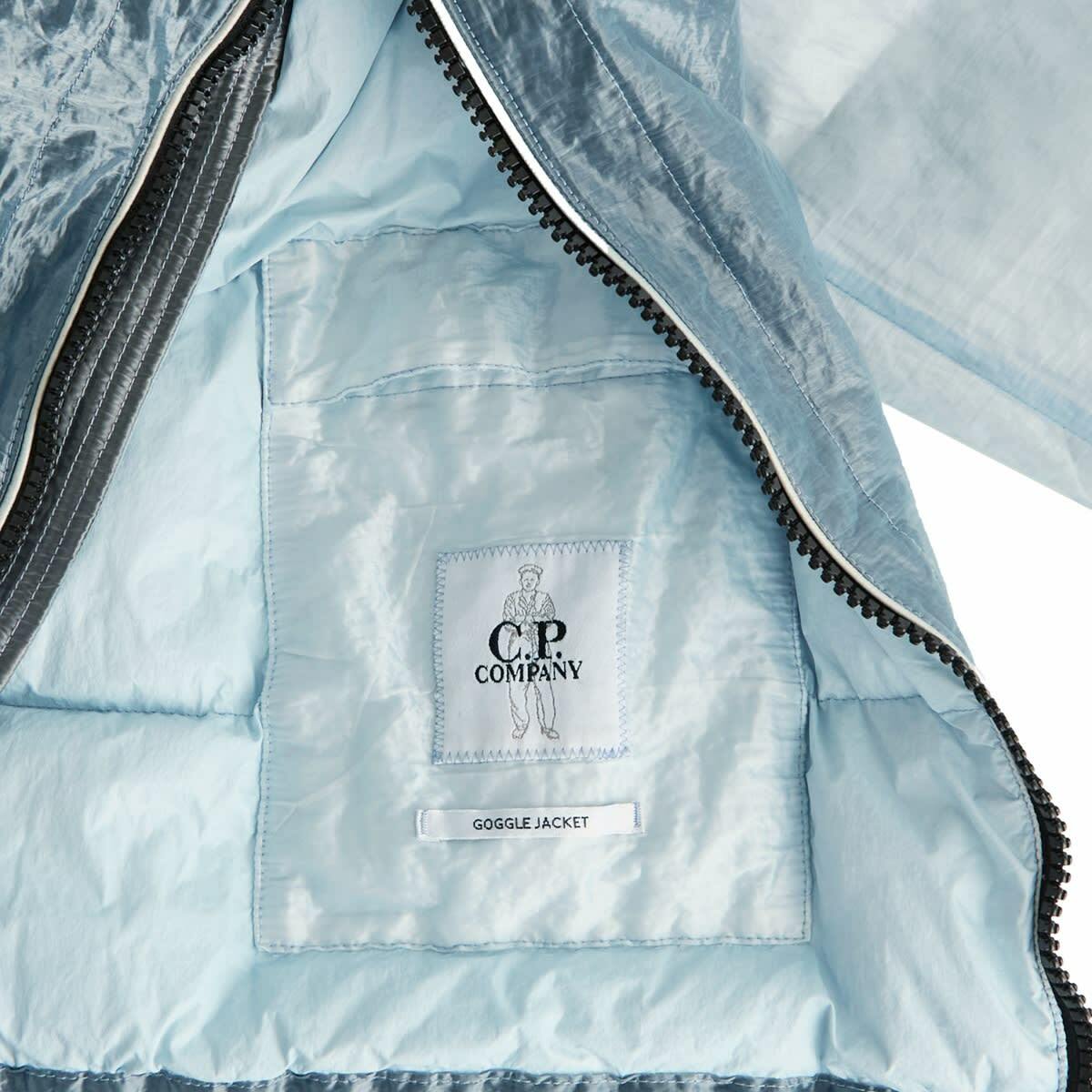 END. x C.P. Company Kan-D Goggle Puffer in Ice Melt C.P. Company