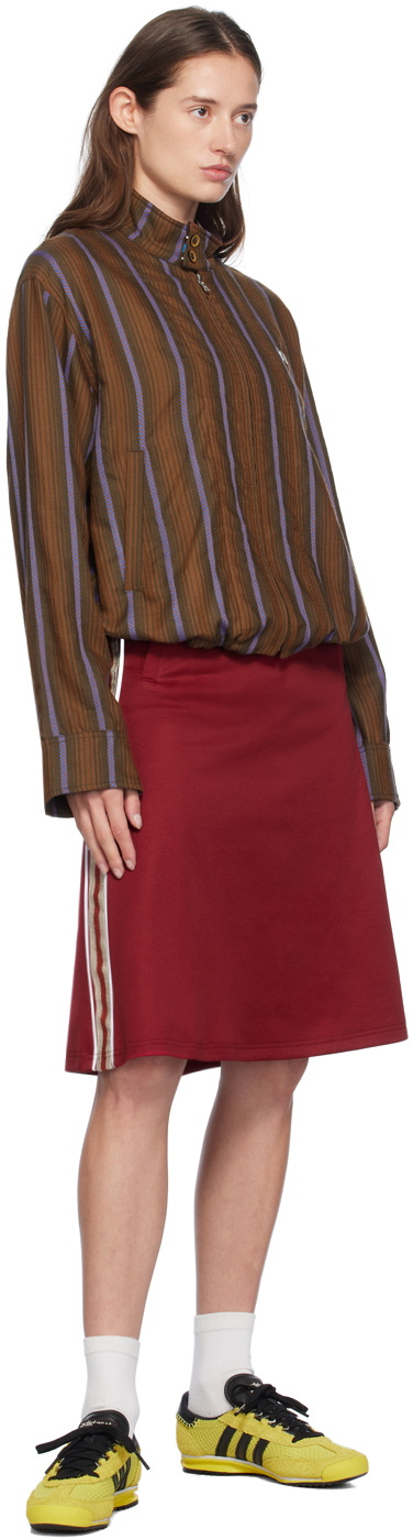 Wales Bonner Red Shine Midi Skirt