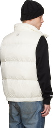 AAPE by A Bathing Ape White 'AAPENOW' Moonface Down Vest