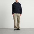 Norse Projects Men's Norse Standard Half Zip Sweatshirt in Dark Navy