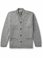 Inis Meáin - Oversized Donegal Merino Wool and Cashmere-Blend Cardigan - Gray