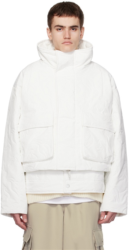Photo: Feng Chen Wang White Embossed Jacket