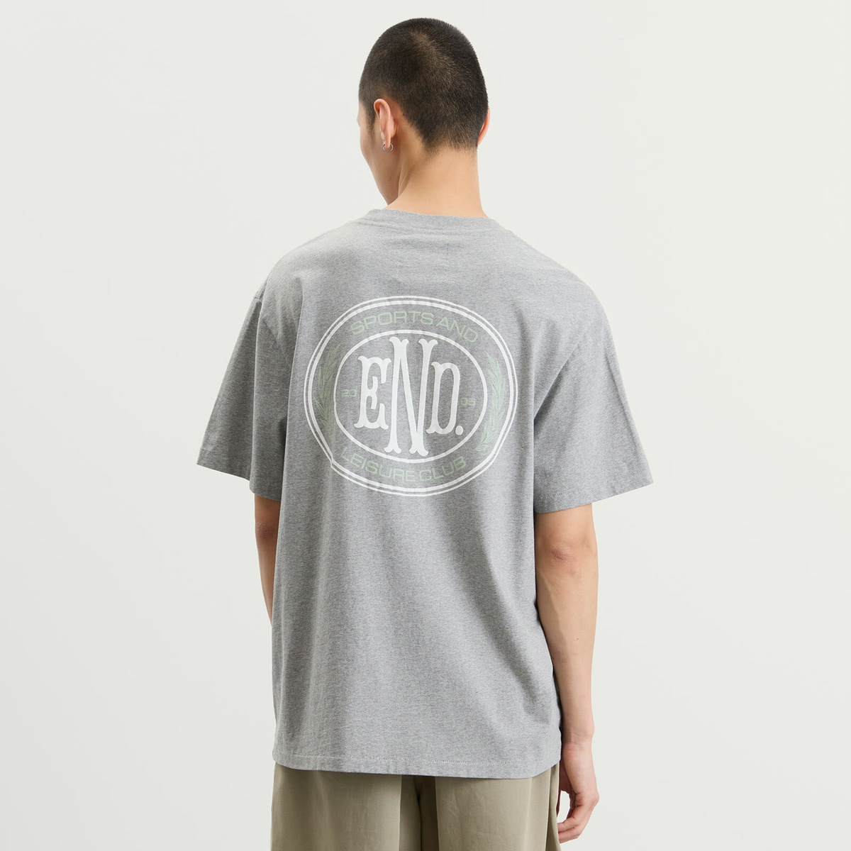 END. Leisure T-Shirt in Grey Marl
