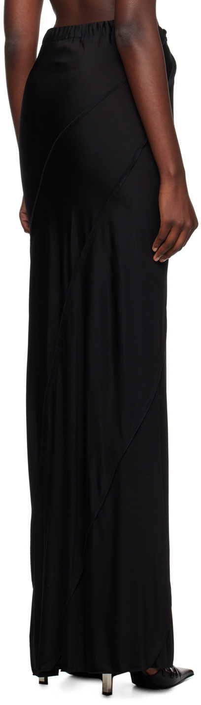 ioannes Black Pinched Seams Maxi Skirt