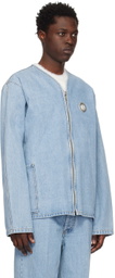 Craig Green Blue Zip Denim Jacket