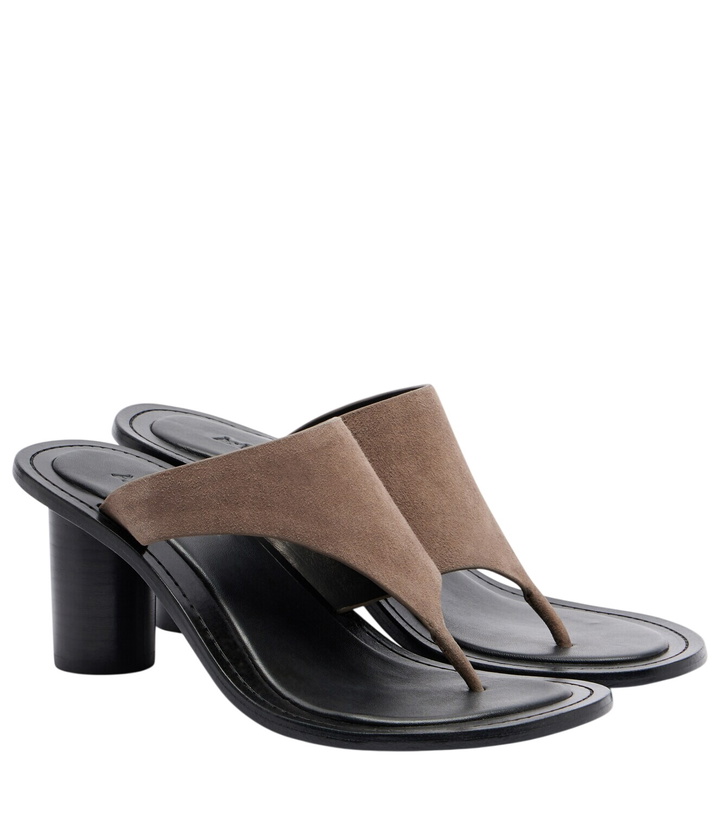 Photo: A.Emery Hardie suede thong sandals