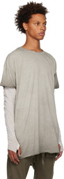 Boris Bidjan Saberi Grey One Piece T-Shirt