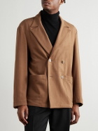 Stòffa - Double-Breasted Camel Hair Blazer - Brown